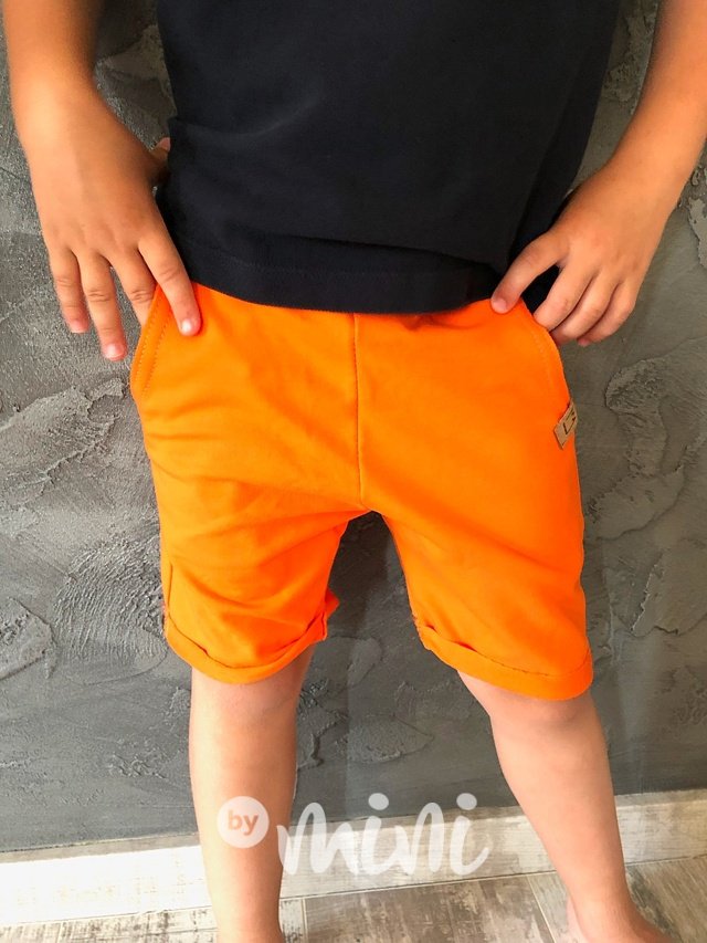 Oranž chlapecké shorts