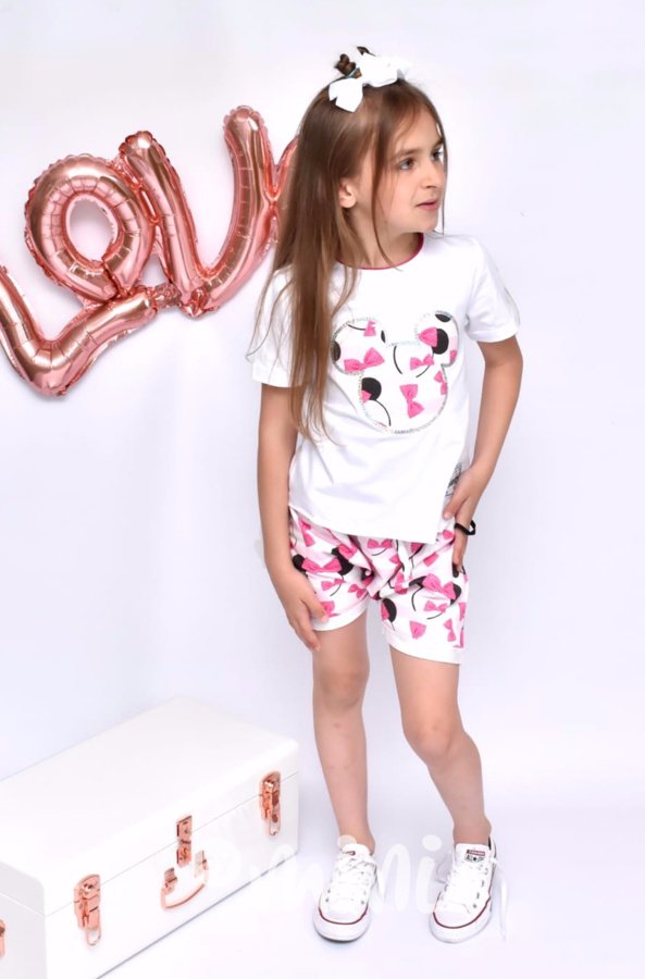 Minnie dívčí letní komplet kraťasy+triko