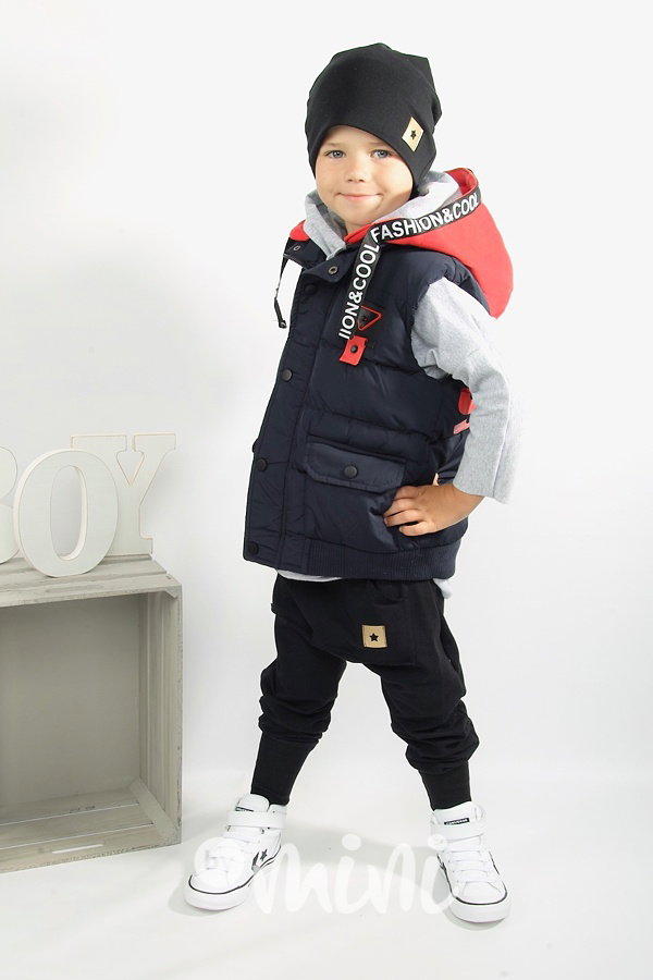 Fashion baggy STAR s dlouhým nápletem černé