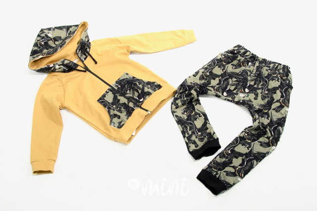Batman mikina + baggy mustard