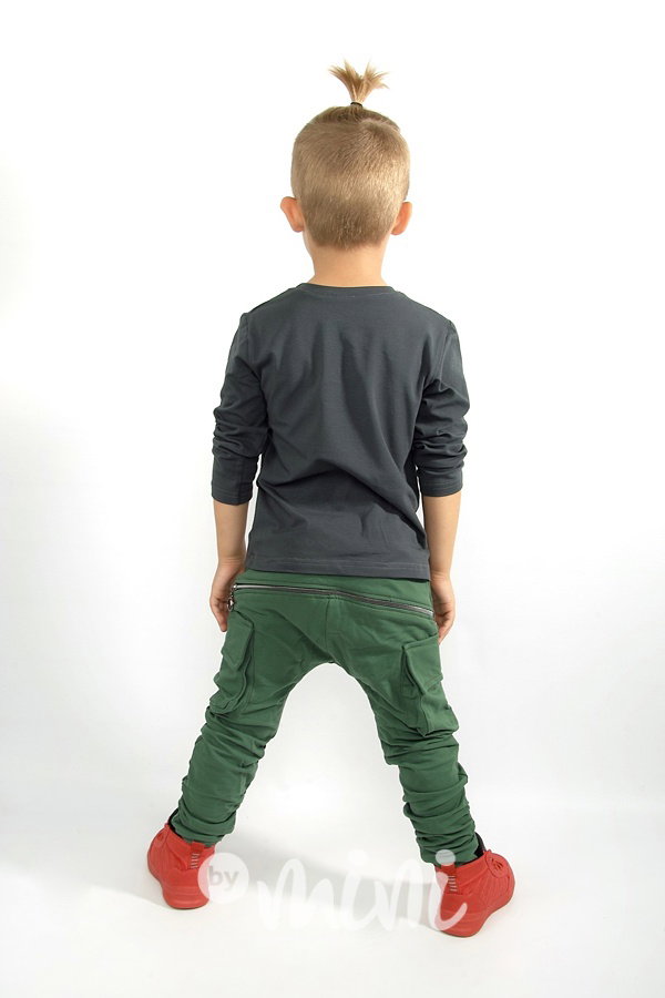 Trouble maker triko grey/khaki