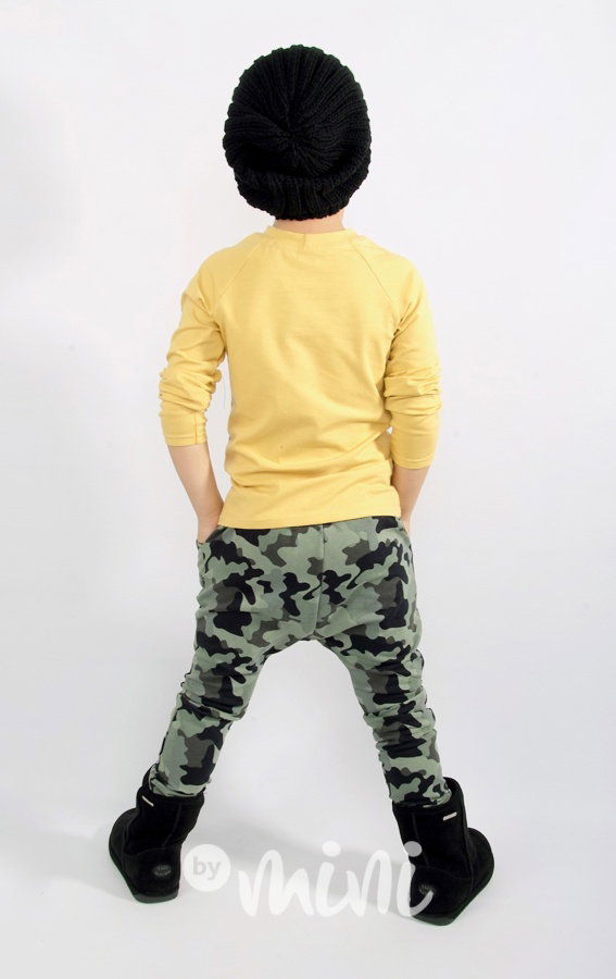 Mammas boy - army green chlapecký set s baggy