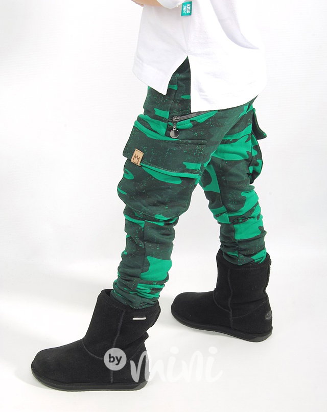 Zateplené green army baggy kapsáče zip