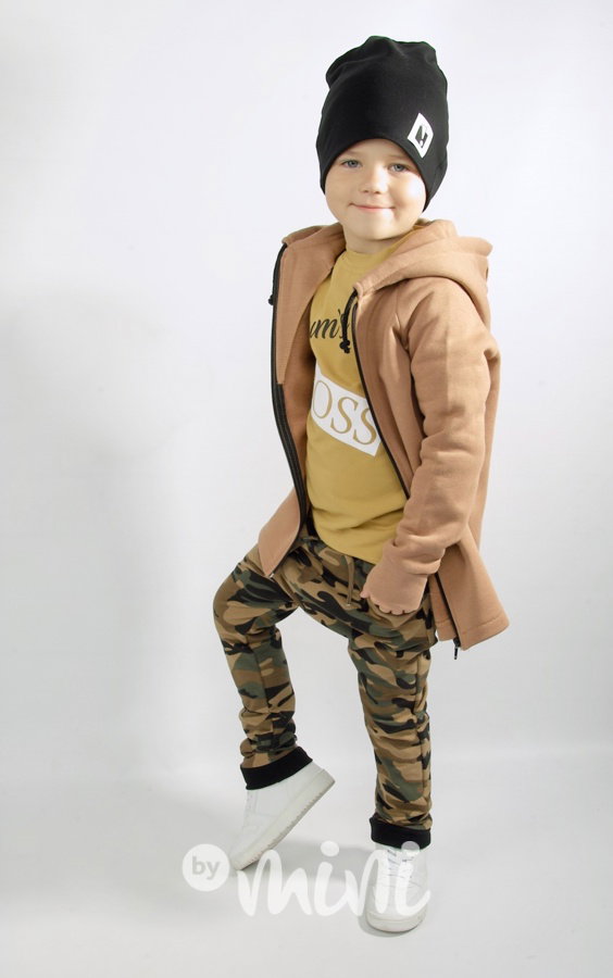 Mum's boss - chlapecký set s baggy mustard