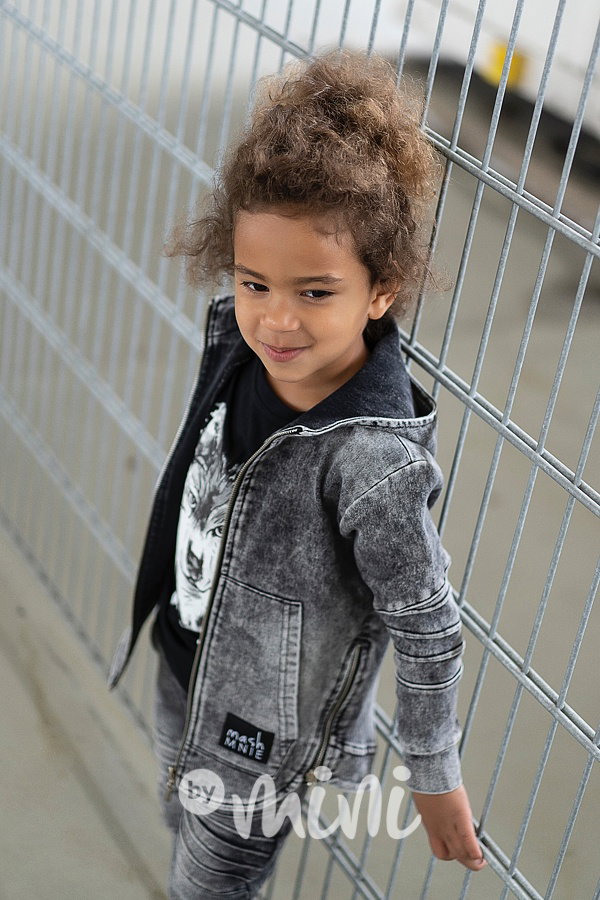 *Premium* Wolf ice black hoodie mikina