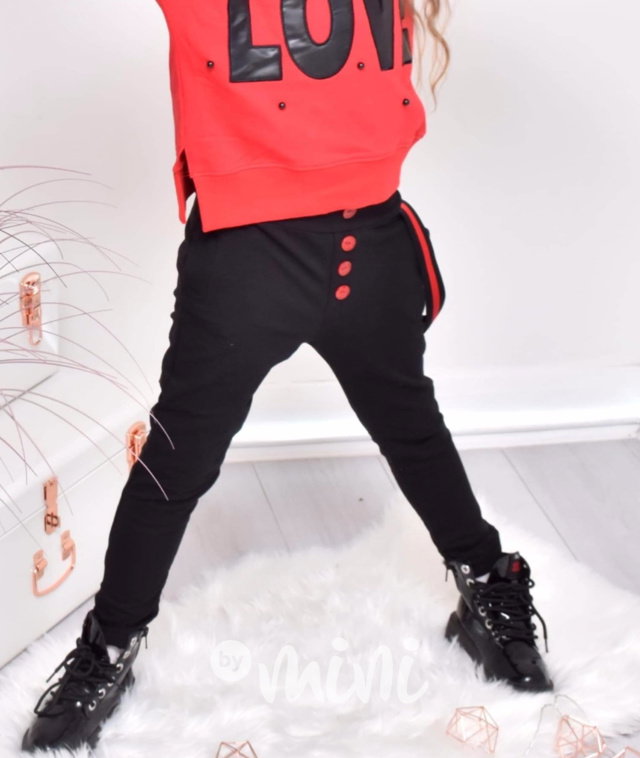 Černé baggy s laclem