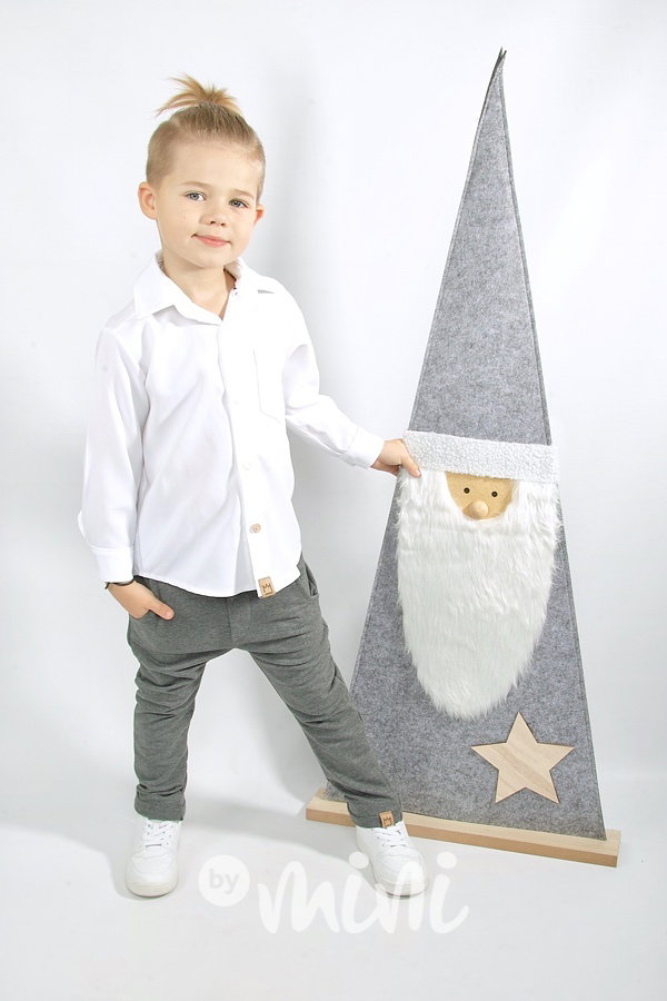 Elegant pants šedé