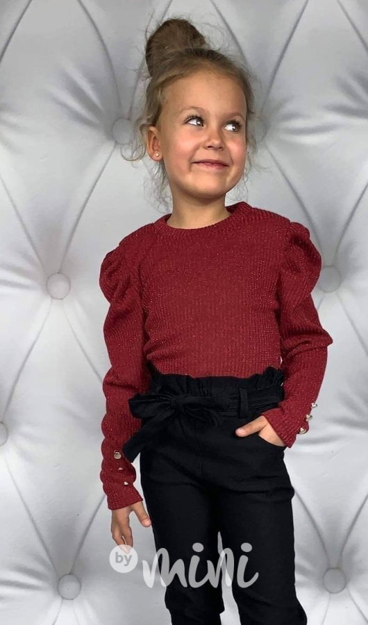 Černé elegant stretch kalhoty