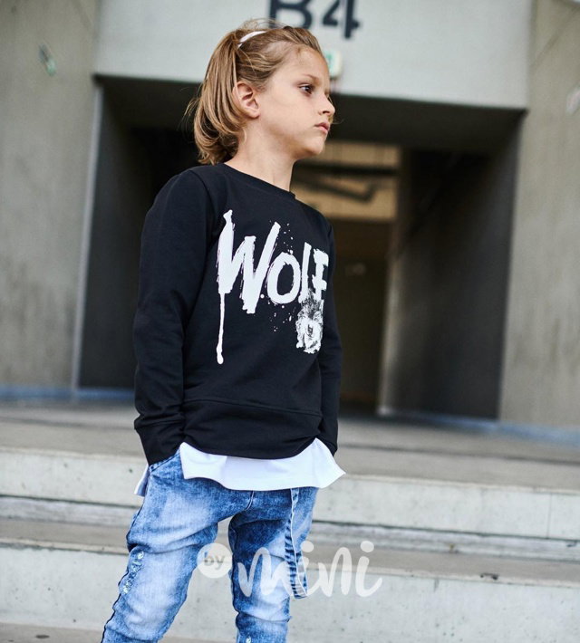 *Premium* wolf mikina - černá