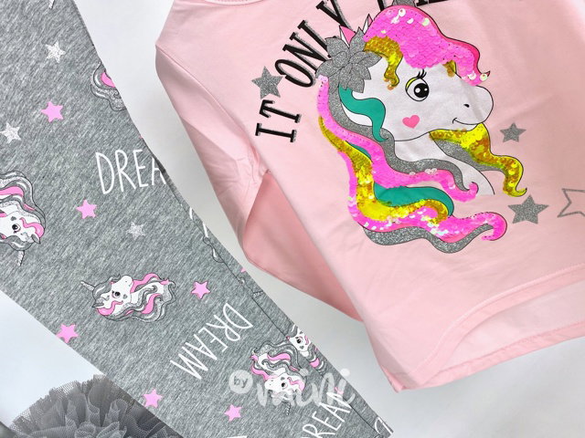 Pony neon souprava - pink