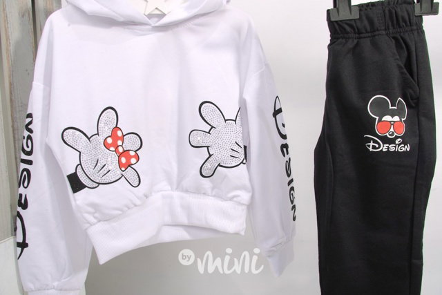 Design alá Mickey souprava - white