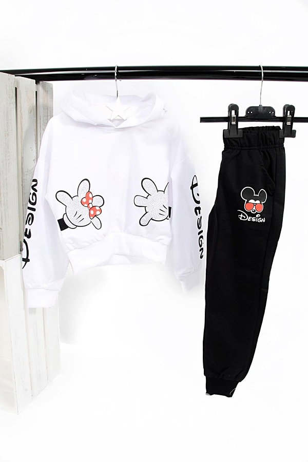 Design alá Mickey souprava - white