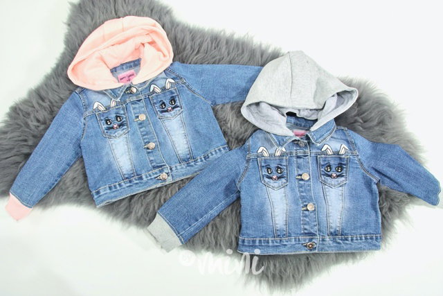 Rabbit jeans dětská bunda s kapucí - grey