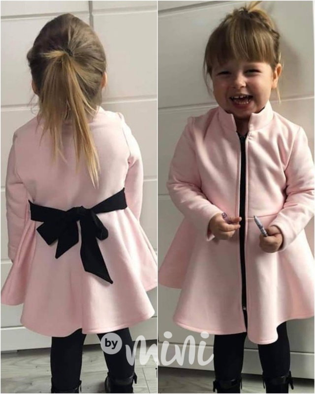 Mikčokabátek na zavazování pink