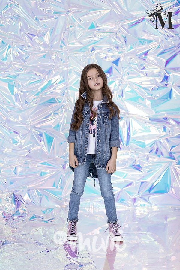 Denim parka