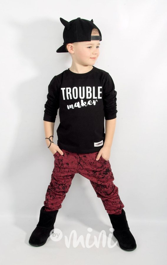 Trouble maker triko - černé
