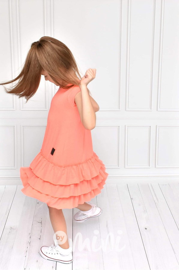 Orange dress dětské šaty*TOP*