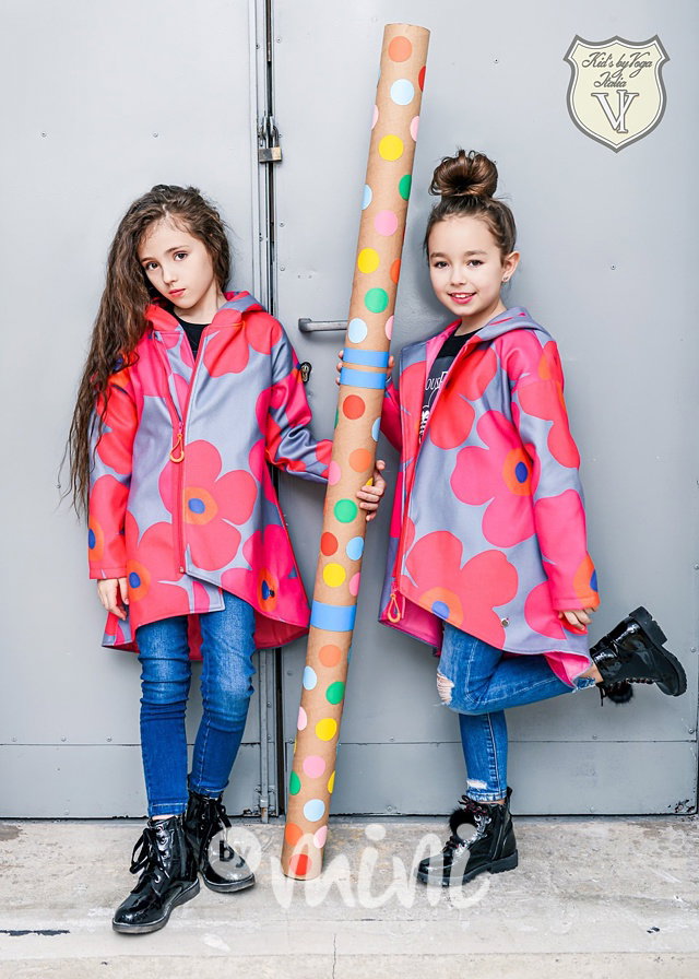 Fleece flower kabátek *by Voga*