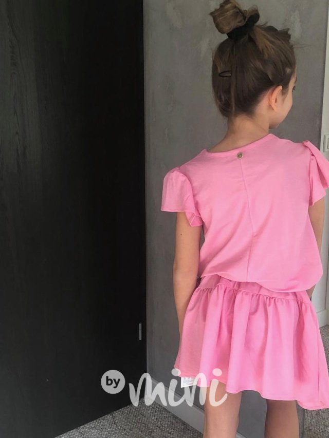 Barbie pink vzdušné šaty s páskem
