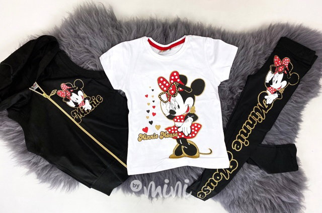 Minnie casual trojkomplet - černá