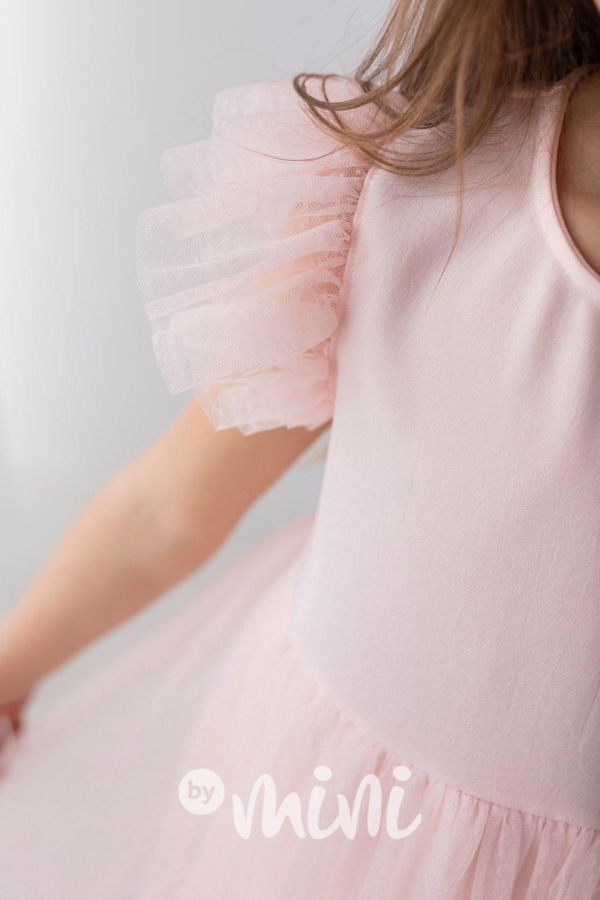 Luxury tylové šatečky růžové *Lily*