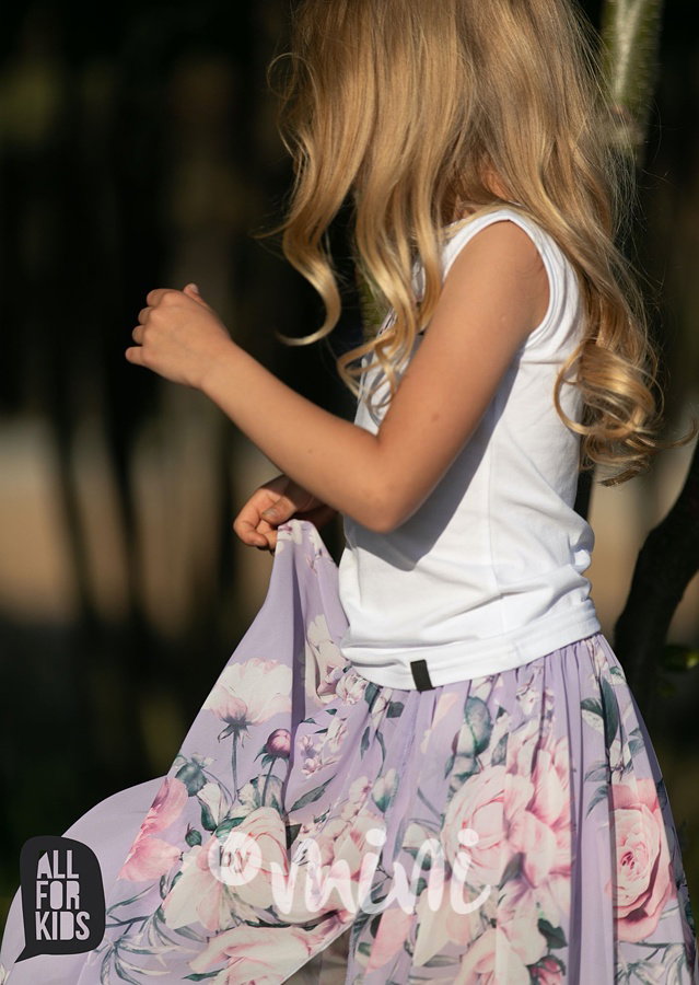 Flower power top - white