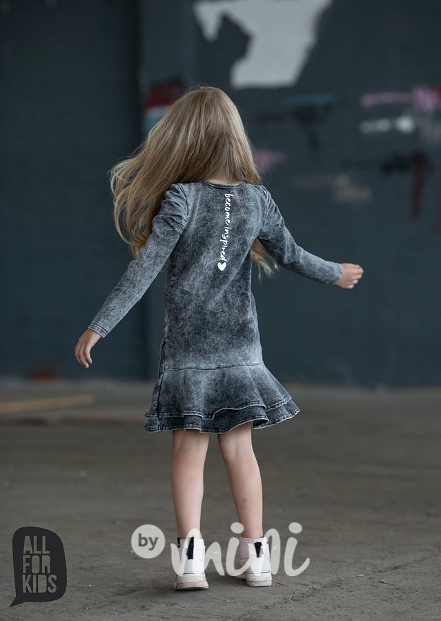 Inspired denim black šaty *by AFK*