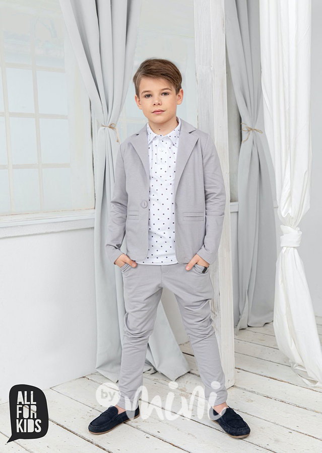 Elegant kalhoty - pastel grey