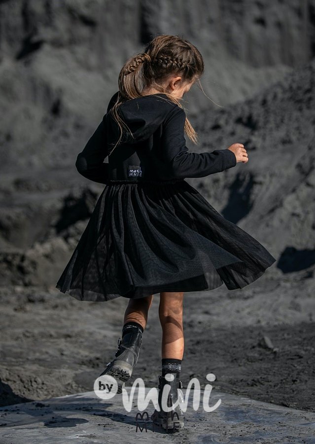 Dívčí šaty s tylem Passion černé *by MashMnie*