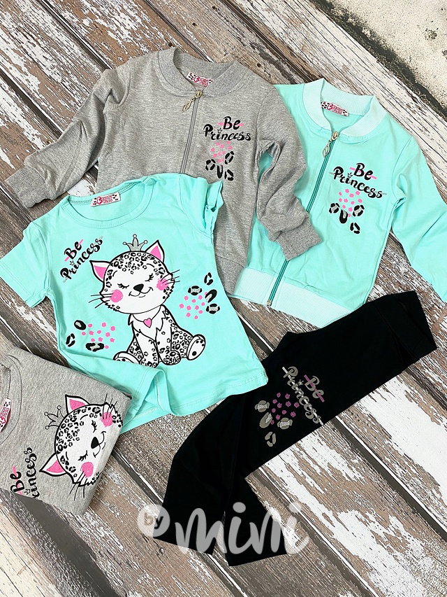 3pcs Be Princess souprava - mint