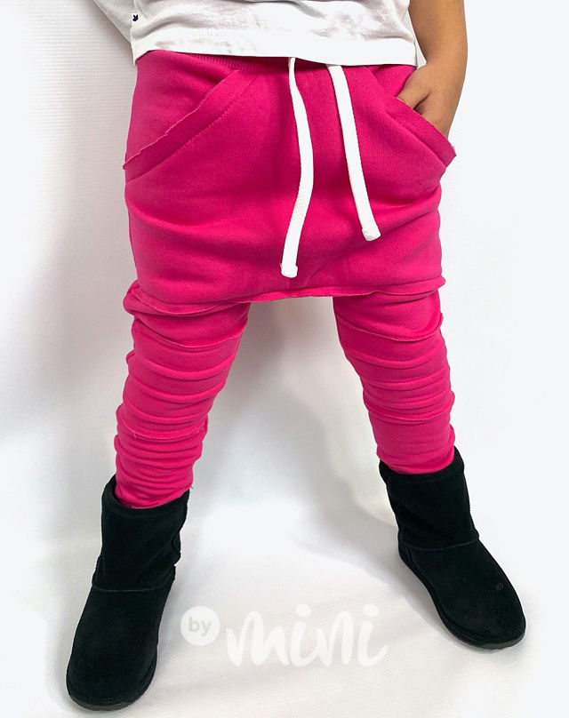 Dětská baggy malinové vyteplené 