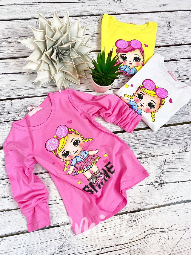 DOLL shine dětská blůzka bílá