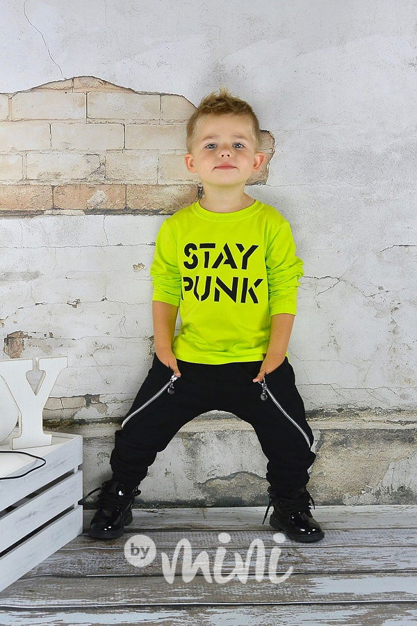 STAY PUNK lemon triko