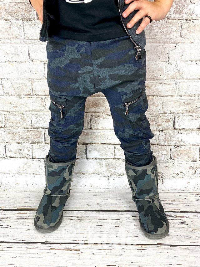 NEW baggy kapsáče grey/blue army
