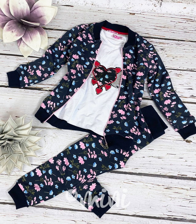 3pcs Flower HEART souprava