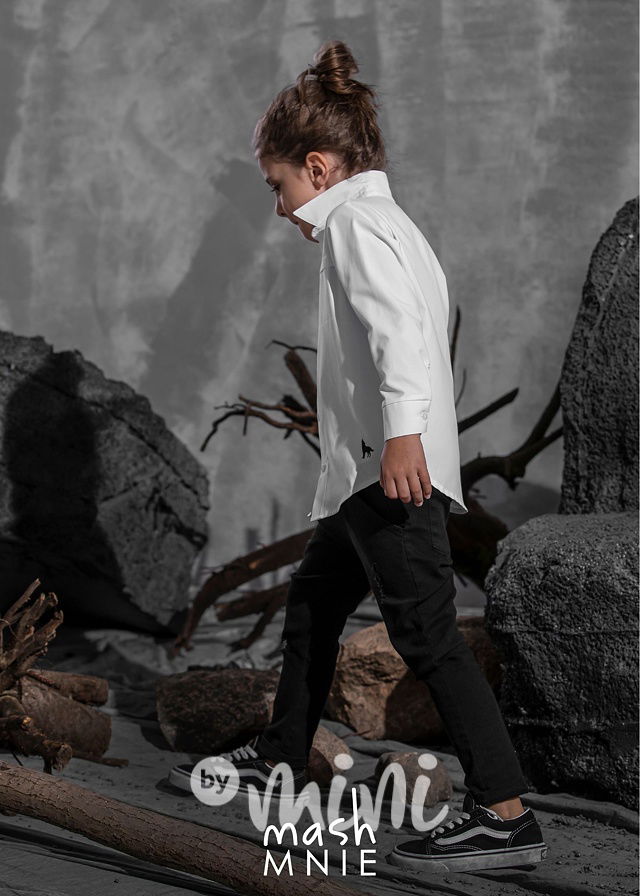 Wolf bílá košile *MashMnie*