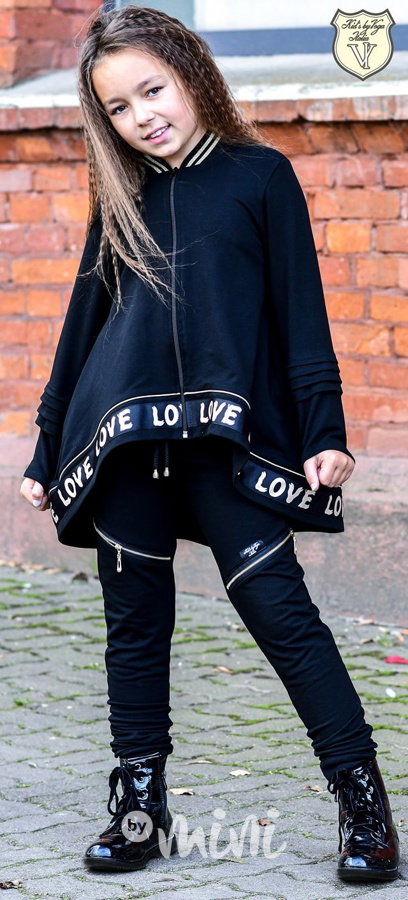 LOVE oversize dívčí mikina *Voga*