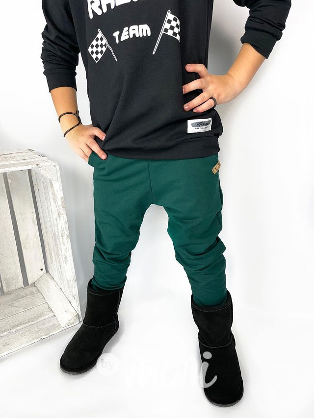 Smaragd chlapecké tepláky - BASIC