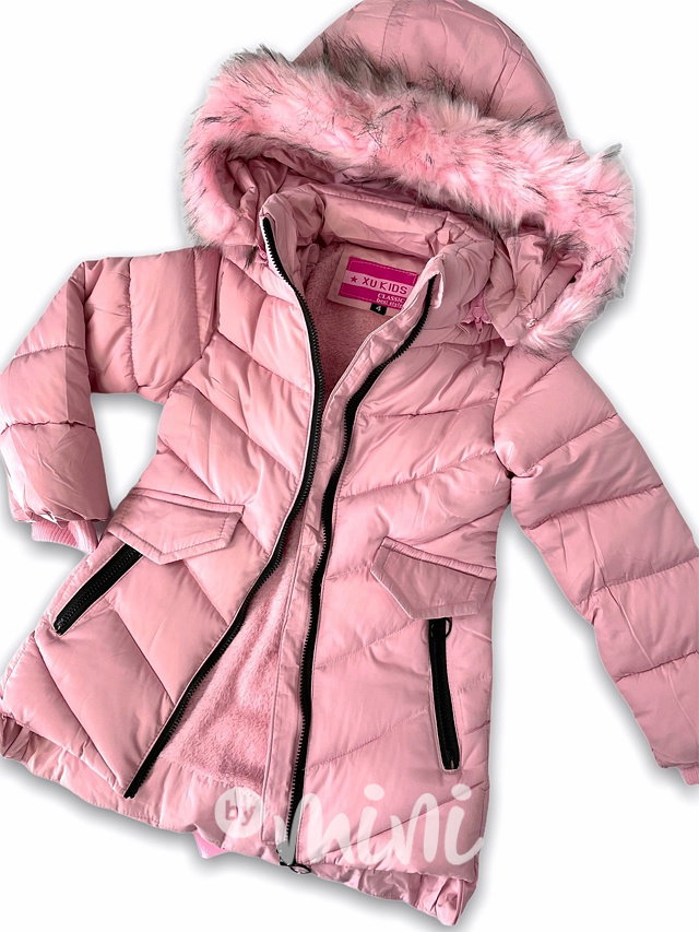 Dívčí zimní kabát PINK