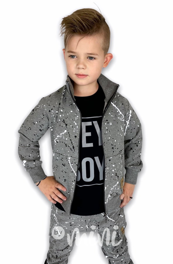 Dirty - mikina na zip - grey