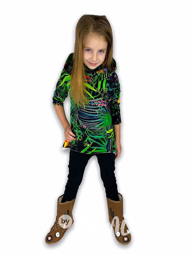 By Mini mikina tropic zelená dívčí dětská