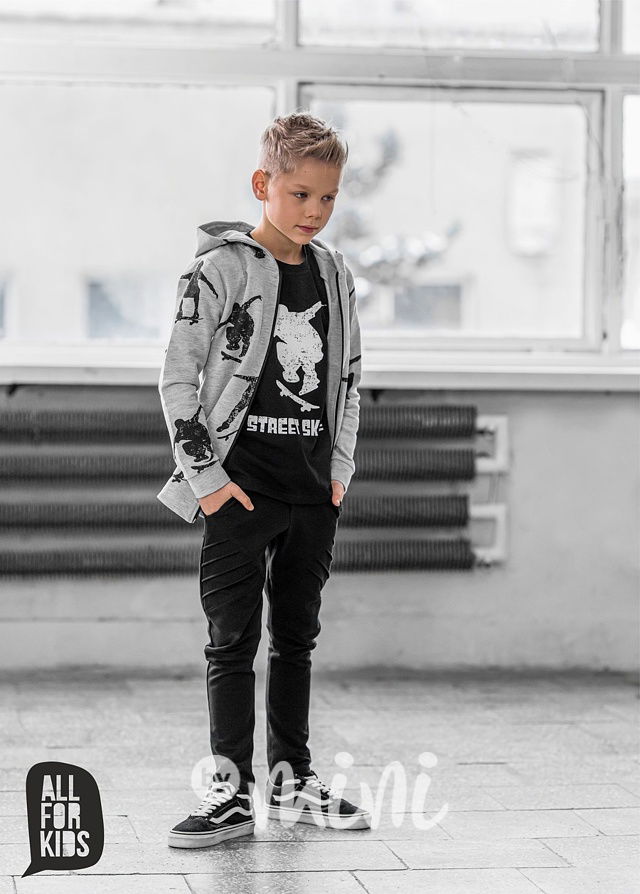 Biker jogger tepláky černé *AFK*