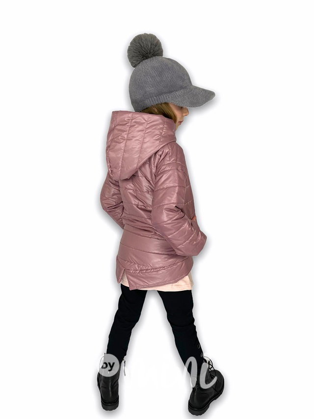 Pudder pink dívčí bunda jarní přechodová