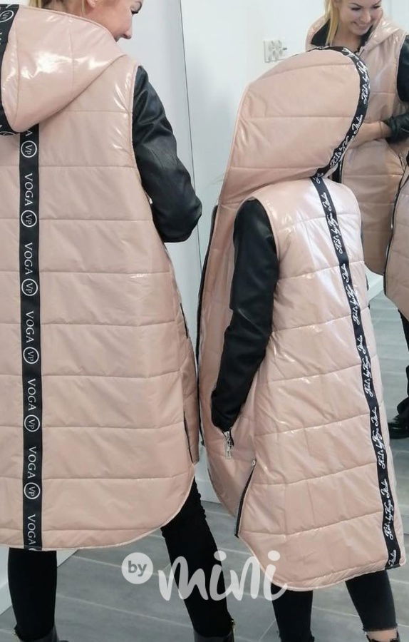 Růžová prošívaná vesta Voga SS21