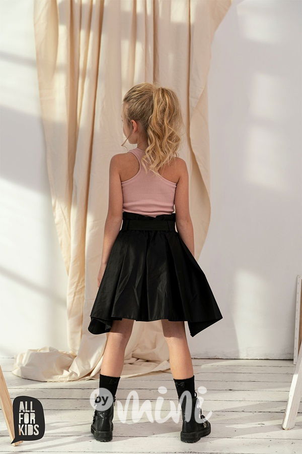 Maxi volume sukně s páskem černá *AFK*