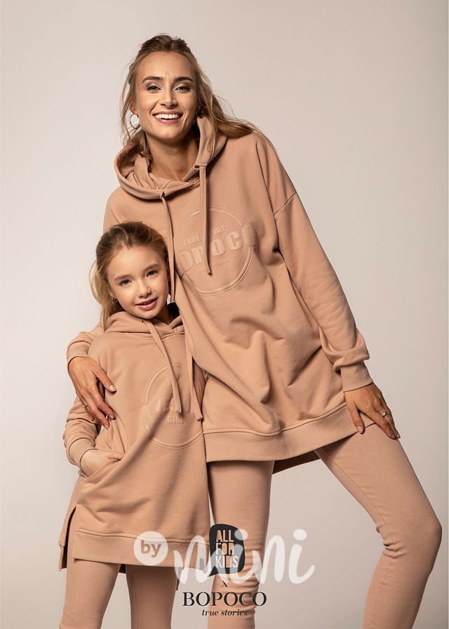 Dívčí dětská mikina hoodie s kapucí 