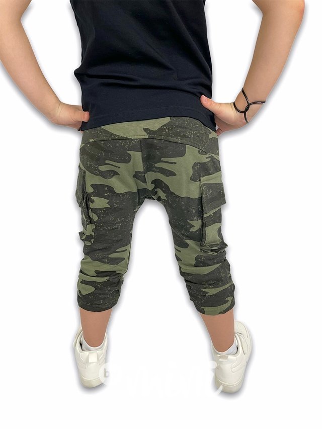 Green army shorts baggy kapsáče