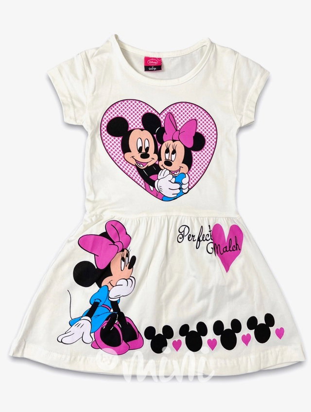 Minnie & Mickey bílé šaty