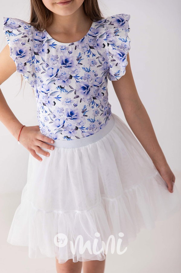 Lila Passion blůzka s řasenými rukávy Lily Grey