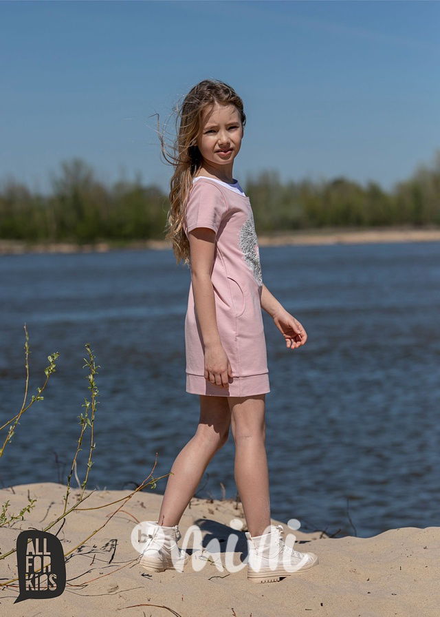 Mikinová tunika CUTIE pink *AFK*